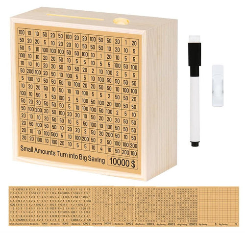 Best Selling Cash Vault Money Savings Box 10000 Savings Challenge Box Piggy Bank for Adults Kids